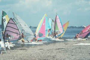 Sailing at C.J. Brown Lake